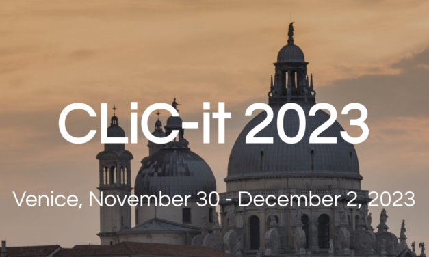 Two papers accepted at CLIC-it 2023
