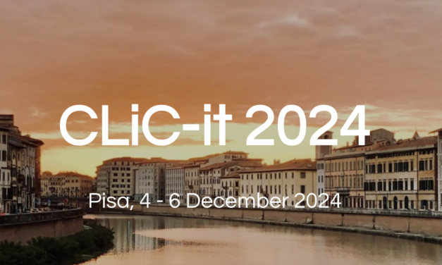 Four papers accepted at CLIC-it 2024